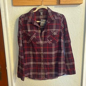 Eddie Bauer Purple Flannel
